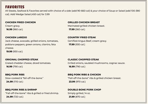 Saltgrass Steak House Menu With Prices (Updated: February 2024)