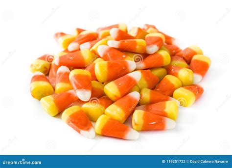 Typical Halloween Candy Corn Isolated Stock Photo - Image of flavor ...