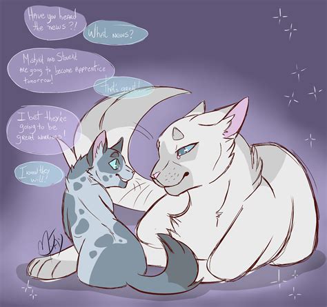 Snowfur and mosskit | Warrior cats funny, Warrior cats comics, Warrior cats books