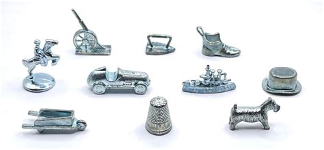 Monopoly Tokens Set of 10 Classic Movers Dog Thimble Car Horse Wheelbarrow Ship+ | eBay