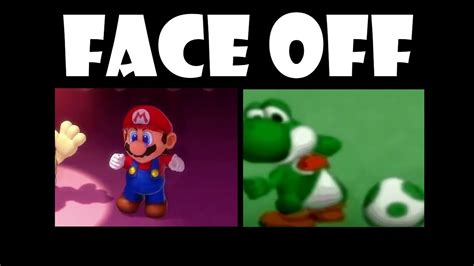 Yoshi vs Mario dancing (face off meme) - YouTube