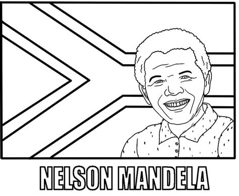 Nelson Mandela 1 Coloring Page - Free Printable Coloring Pages for Kids
