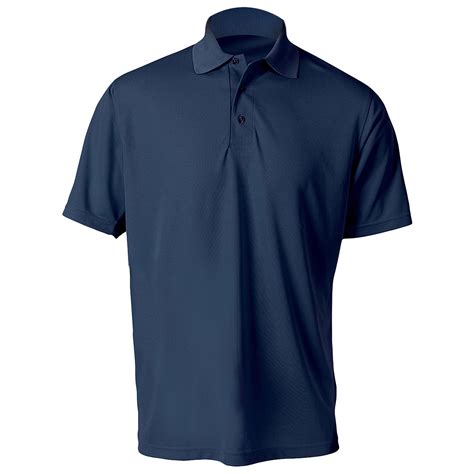 Men's Casual Shirts & Tops MESH 100% POLYESTER POLO SHIRT NAVY BLUE ...