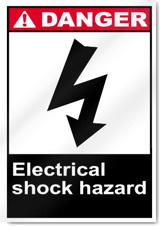 Electrical Shock Hazard Danger Signs | SignsToYou.com