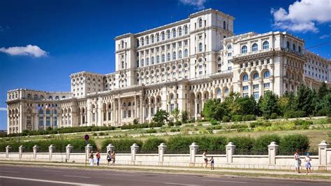 Casa Poporului - The House of People - (the Romanian Parliament) is the second largest building ...