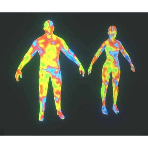 ArtStation - Human Body Thermal Image Heatmap 3D Model Bundle