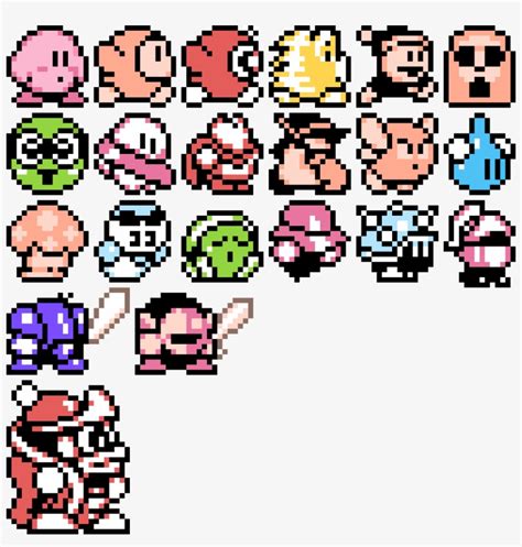 Kirby Sprites - Free Transparent PNG Download - PNGkey