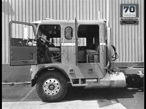 Freightliner "station wagon" 4 door Cabover used for testing. The back seats were used by techs ...