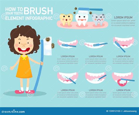 Teeth Infographic Gum Disease Stages Cartoon Vector | CartoonDealer.com #69667505