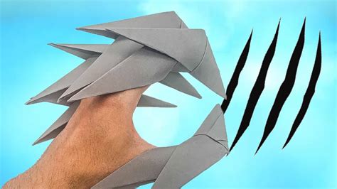 How To Make Origami Claws From A4 Paper - YouTube