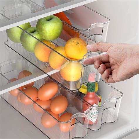 Organize Your Fridge In Style With Fridge Storage Bins - Home Storage ...