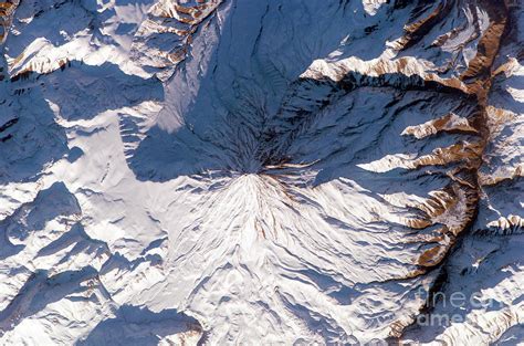 Mount Damavand Volcano Photograph by Nasa/science Photo Library