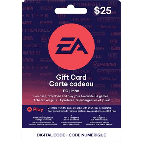 EA Play $25 Gift Card [Digital Code] – USA - PS Enterprise Gameshop