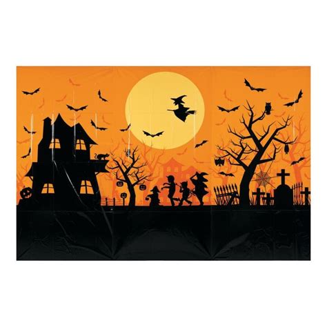 Halloween Classic Backdrop | Halloween backdrop, Halloween wall decor, Halloween decorations