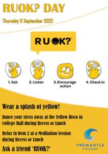 RUOK? Day - Fremantle College