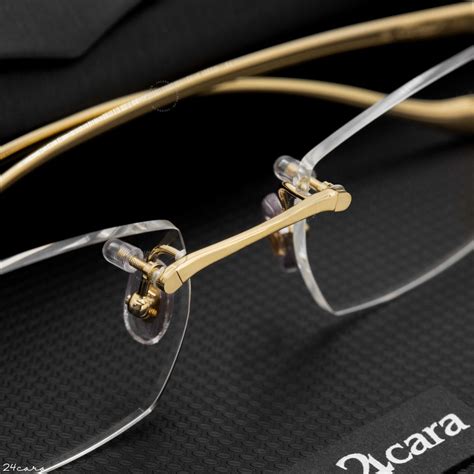 CARTIER PANTHERE GOLD - GOLD - TRANSPARENT EYEGLASSES