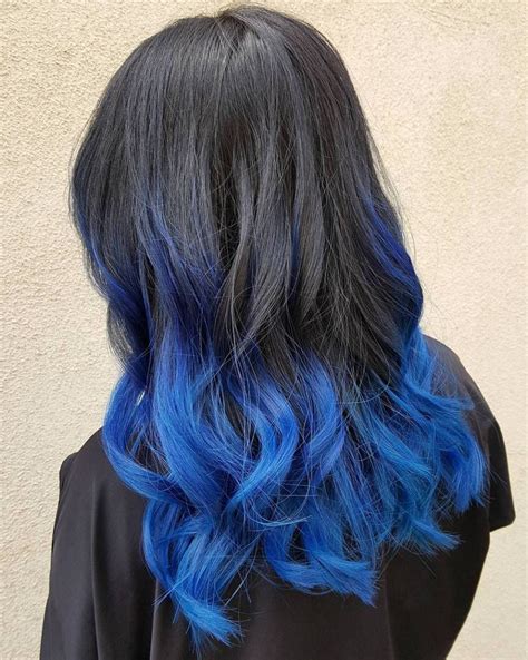 40 Fairy-Like Blue Ombre Hairstyles | Blue tips hair, Hair styles, Blue ombre hair