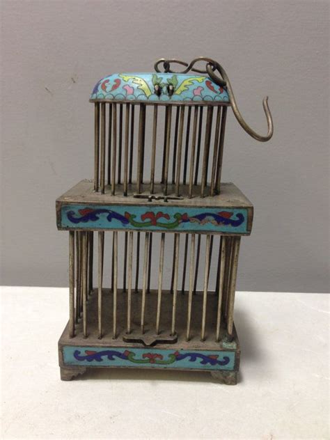 Asian Chinese Cricket Cage Turquoise Cloisonne' Double | Etsy | Cricket cage, Cage, Bird cages