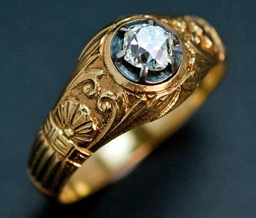 Antique Gold Unisex Ring Mens Gold Rings, Vintage Gold Rings, Antique Rings, Antique Jewelry ...