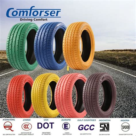 Comforser Color Car Tyre Red Green Blue Yellow Radial Passenger Car ...