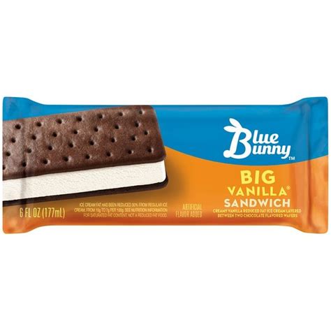 Blue Bunny Big Vanilla® Sandwich (6 fl oz) - Instacart