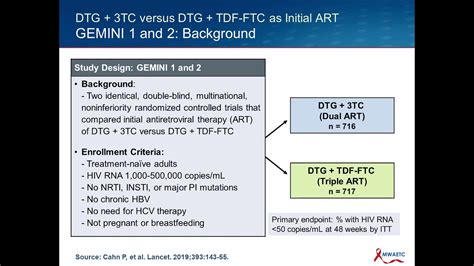 Update to ART Treatment Guidelines 2020: 2-Drug Regimen for Initial ...