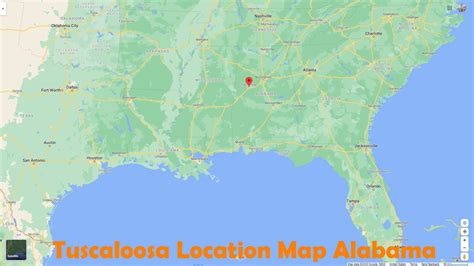 Tuscaloosa, Alabama Map