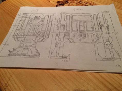 R2-D2 sketch blueprints by CreativeProp on DeviantArt