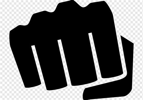 Punch Boxing Fist, fist hand, text, logo, monochrome png | PNGWing