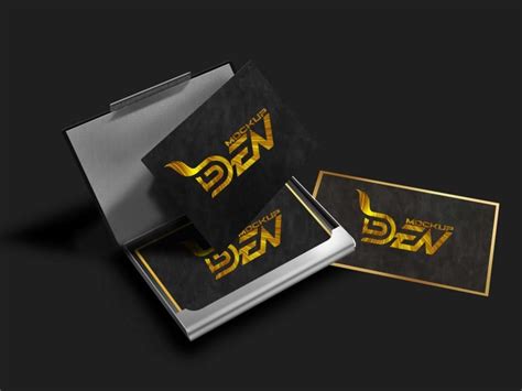 30+ Best Free Black Business Card Mockup PSD Templates