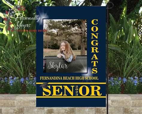 Custom "2023 Fernandina Beach High School Senior Graduation" Yard Flag ...