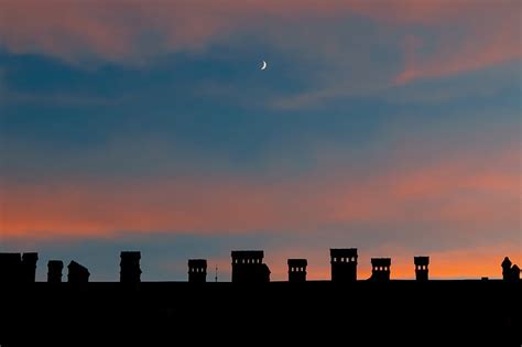 Silhouette of city buildings during sunset, HD wallpaper | Peakpx