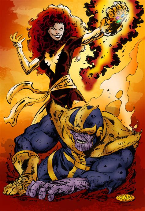 Dark Phoenix vs. Thanos (John Byrne) by xts33 on DeviantArt