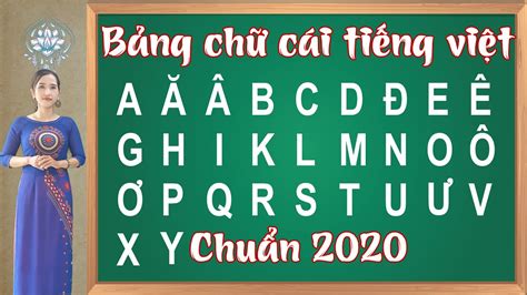 Bảng chữ cái tiếng việt chuẩn 2021 |Learn vietnamese - YouTube