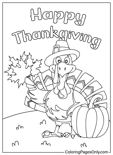 Thanksgiving Coloring Pages Turkey - Free Printable Coloring Pages