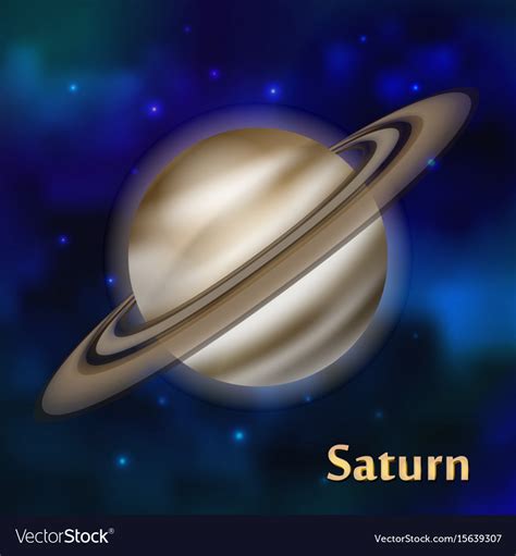 Saturn planet Royalty Free Vector Image - VectorStock