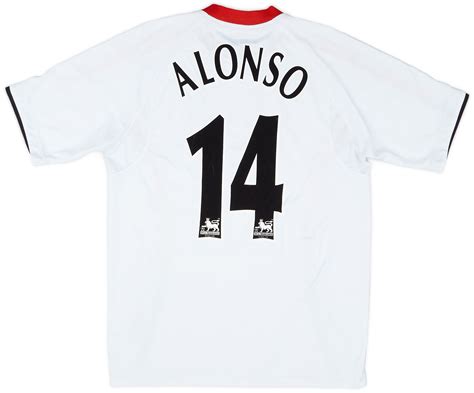 2005-06 Liverpool Away Shirt Alonso #14 - 8/10 - (M)