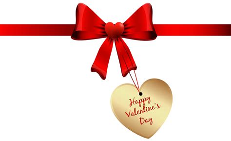 Happy Valentines Day Bow PNG Clipart Image | Gallery Yopriceville - High-Quality Images and ...