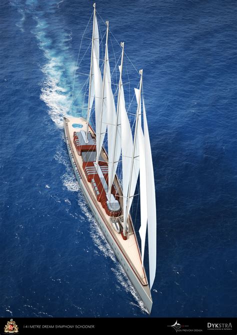 Dream Symphony megayacht top view - Image courtesy of Dykstra & Partners — Yacht Charter ...