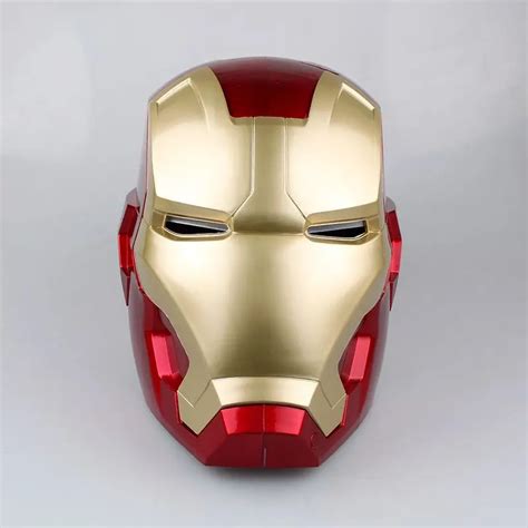 The Avengers Iron Man Helmet Cosplay Helmet Touch Sensor Switch Light ...