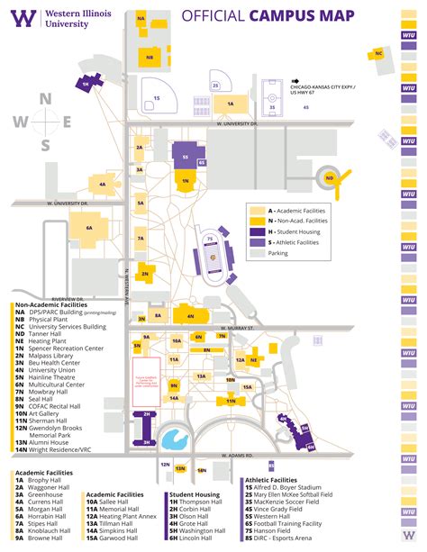 Western Illinois University Campus Map - Emylee Philomena