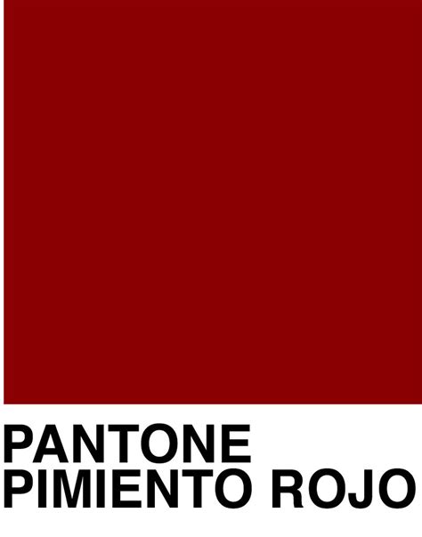 Colores Pantone Rojo