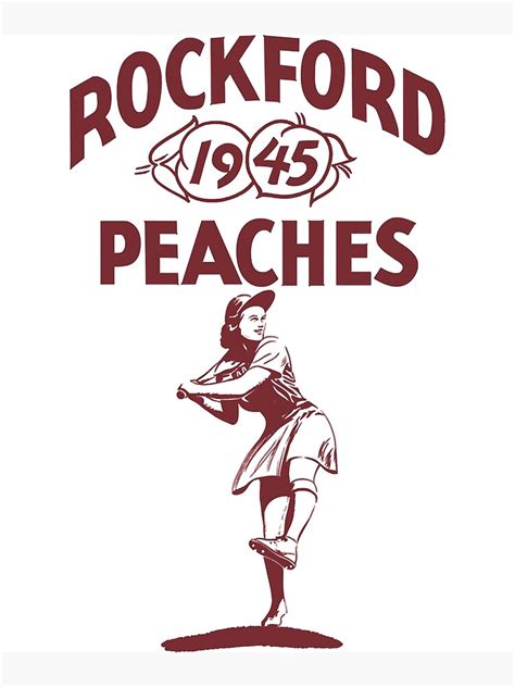 "Vintage Rockford Peaches logo " Poster for Sale by ErlinaFonta4 ...