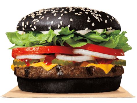 Burger King Black Bunned Halloween Whopper transparent PNG - StickPNG