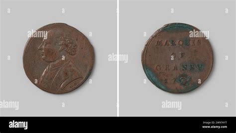 Marquis of Granby, 1774, Kirk, 1774 history medal Copper medal, on the front the bust of granby ...