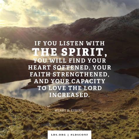 Listen With the Spirit - Latter-day Saint Scripture of the Day