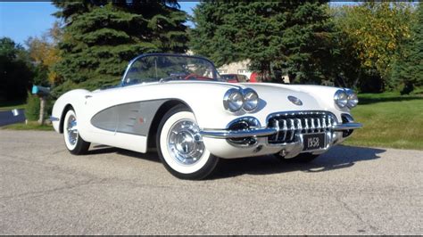 1958 Chevrolet Corvette in White 283 CI Engine with 4 Speed & Ride - My ...