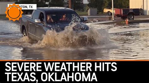 Severe Weather Supercut Oct. 4: Texas & Oklahoma - YouTube