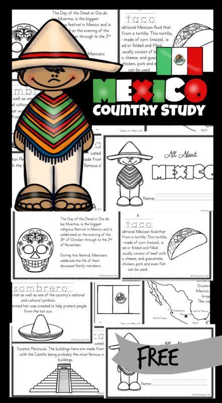 FREE Printable Mexico for Kids Worksheets | Mexico for kids, Geography for kids, Worksheets for kids