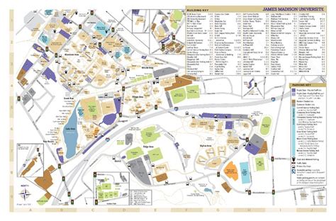 James Madison University - Campus Map | Campus map, Map, Jmu